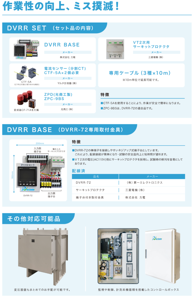 DVRR SET | 株式会社力電
